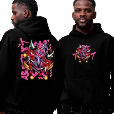 Imagem de Blusa De Frio Moletom‎ Abstract Mask Of Lobo Midnight-Unissex