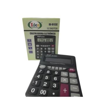 Imagem de Calculadora Eletrônica de Mesa 12 Dígitos id-9112c - idea