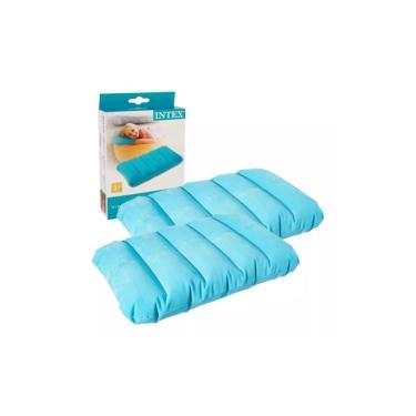Imagem de Kit 2 Travesseiro Infantil Inflável Intex 43x28x9 cm
