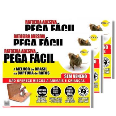 Imagem de Armadilha Adesiva Pega Fácil  Papel Colante para Ratos e Camundongos  
