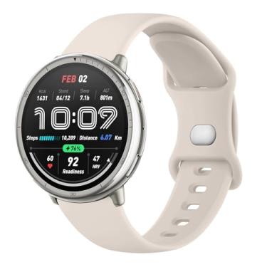 Imagem de AK Pulseiras de silicone compatíveis com Amazfit Active 2 / Active Watch Women Men, pulseira de substituição macia para Amazfit GTS 4 3 2 2e/GTS 4 2 Mini/GTR mini/Bip 3/3 Pro/Bip U Pro/Bip S Lite