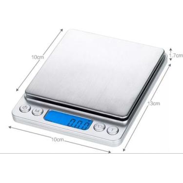Imagem de Balança Digital Alta Precisão 0,1g Até 3000g Cozinha Dieta Ingrediente