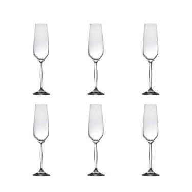 Imagem de Conjunto de Taças para Champagne Enjoy - 6 Peças - 190 ml - em Cristal - Rona