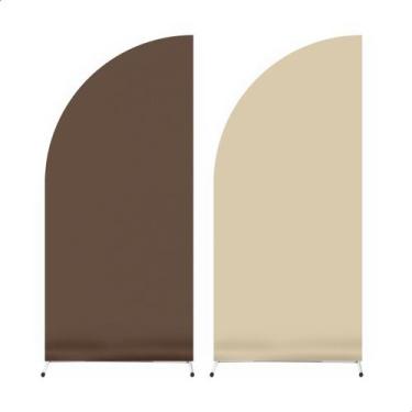 Imagem de Painel de festa decorativo meia lua liso dupla face 2mx1m - Davest, MA