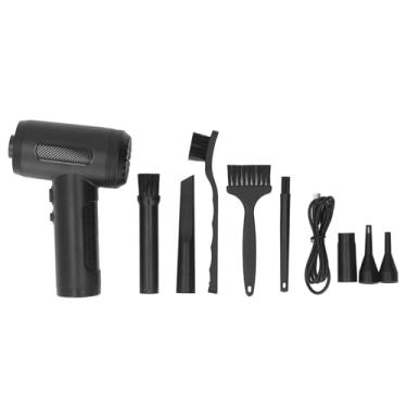 Imagem de Duster de ar comprimido 50000rpm So soprador de ar elétrico recarregável com 5 bicos de 3 pincéis para limpeza de carros de escritório em casa