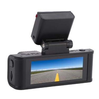 Imagem de Zyyini Dash Cam, Tela de 3,18 Polegadas, Câmera Dupla Traseira Dianteira 4K 1080p, Gravação de Loop de Amplo Angular de 170 Graus, Wifi 5g, Controle de Aplicativos, GPS, Modo de