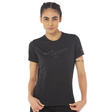 Imagem de Camiseta de Treino Mizuno Energy Stamp 2 Feminina, Preto, GG