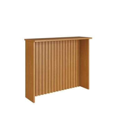 Imagem de Bancada Para Cozinha Ripada 128cm Firenze Freijó Indekes