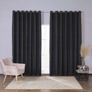 Imagem de Cortina 100 Blackout Em Tecido Para Sala Quarto 2,80m X 1,80m - Laika 