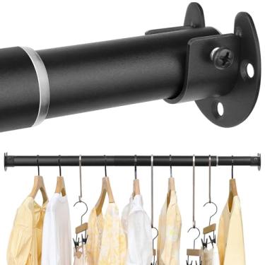 Imagem de FIRJOY Varões de armário para pendurar roupas (preto, 45,7 cm - 193 cm)