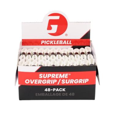 Imagem de Gamma Pickleball Supreme Overgrip Fita de aderência fácil de aplicar para raquetes de pickleball, badminton, squash, raquetes de padel, faixas adesivas de substituição, várias cores OG