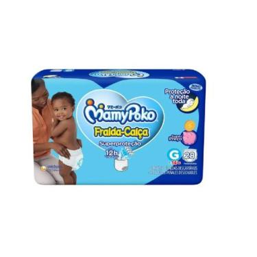 Imagem de kit 4 Pacotes de Fralda Calça Mamypoko Superproteção Tamanho G 28 unid