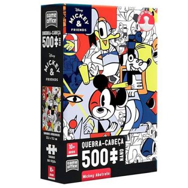 Imagem de Quebra-cabeça 500 Peças Nano Disney Mickey Mouse Abstrato Game Office 
