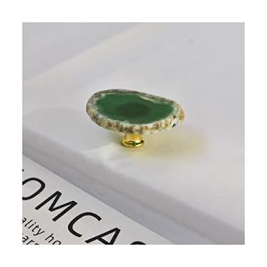 Imagem de Puxador exclusivo de ágata, puxadores e puxadores de gaveta de cristal artísticos para armários de cozinha, puxadores de cômoda, puxadores de porta dobráveis, puxadores de gaveta