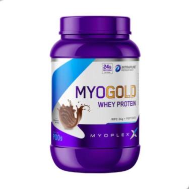 Imagem de Myo Gold Whey Protein Premium Pote 900g Myoplex, Chocolate