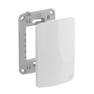 Imagem de Placa 4x2 cega + suporte branco composé - weg