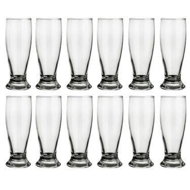 Imagem de Jogo 12 Copos Vidro Transparente Munich 300ml Chop Bar Nadir - NADIR F