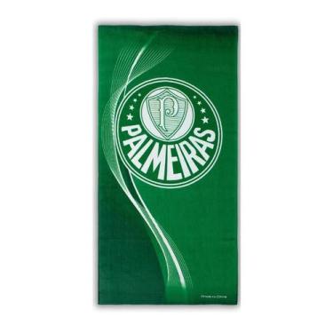 Imagem de Toalha de Banho Time Buettner Aveludada Brasão Palmeiras