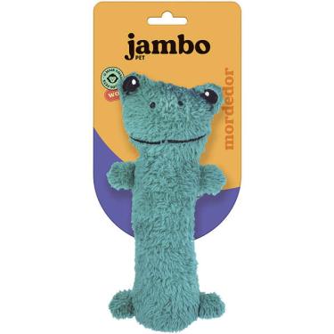 Imagem de Brinquedo Mordedor Jambo Pet Barriguinha Plush Sapo Verde - Tam. Único