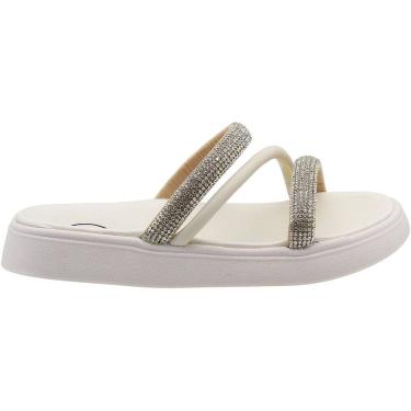 Imagem de Tamanco Infantil Molekinha Plataforma Tiras Strass Napa Slide Menina