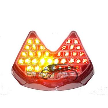 Imagem de Compatível com KTM; 690 SUPERMOTO (2007-2009); 690 DUKE (2008-2011); luz de freio de motocicleta lanterna traseira + seta (função de seta integrada à luz de direção, lente de fumaça)