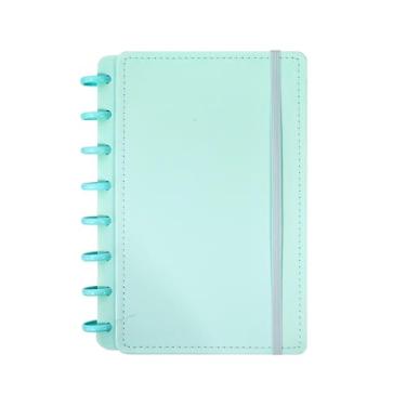 Imagem de Caderneta Inteligente A5 Capa Dura 8 Discos Tamanho M Caderno de Anotações Personalizavel 80 Folhas (Verde)