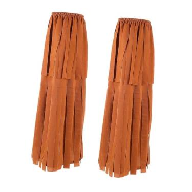 Imagem de Baoblaze 2x de Bota Hippie com Franjas para Mulheres Streetwear Indiano Moda Perneiras Aquecedores