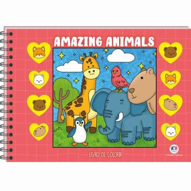 Imagem de Livro - Amazing Animals - Livro de Colorir