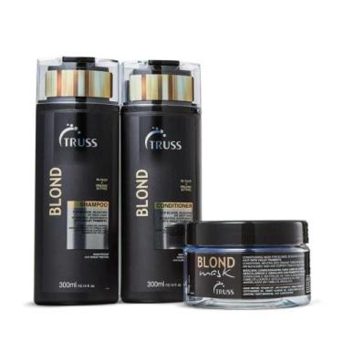Imagem de Kit Truss Mask Blond Shampoo E Cond. 300Ml + Blond Mask 180G