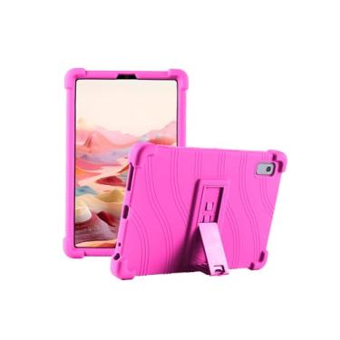 Imagem de Fannayipin Capa para Lenovo Tab M9 com suporte, capa para tablet Lenovo M9, capa protetora resistente à prova de choque para Lenovo Tablet 9,0 polegadas Tab M9 (TB-310FU) versão 2023 (rosa)