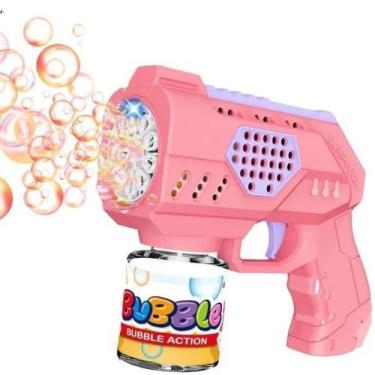 Imagem de Brinquedo Máquina Lança Bolha Sabão Pistola Automática Luz - Ap Toys