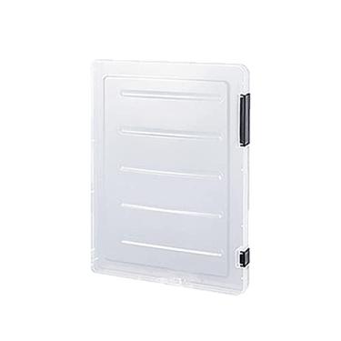 Imagem de Estojo de arquivo portátil, de armazenamento de papel de scrapbook de plástico com alça, protetor de papel de revistas de, Estojo de, A4 Fino Preto