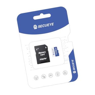 Imagem de JOYNANO Cartão de memória SECUEYE TF de 256 GB com adaptador classe 10 FAT32 leitura/gravação de alta velocidade 24/7 para câmera de segurança Dash Cam e mais (256 GB + adaptador)