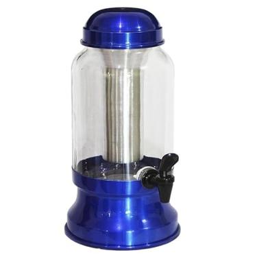 Imagem de Suqueira Barrica Vidro 3,2 Lt Porta Gelo(Azul Verniz)