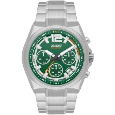 Imagem de RELOGIO ORIENT CRONOGRAFO VERDE METAL PRATA MBSSC281 E2SX