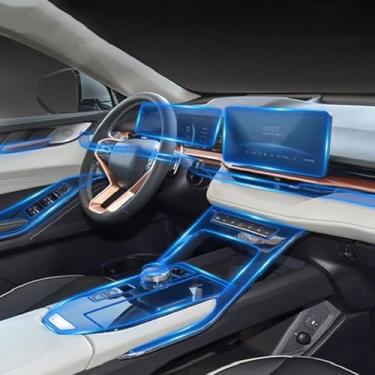Imagem de XIUXIYING Película protetora TPU para console central interior do carro, para Haval H6 2021