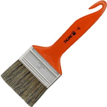 Imagem de Trincha Média 695 Cerda Gris Cabo Anzol 3"" - 60695012 - PINCÉIS TIGRE