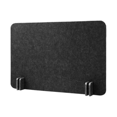 Imagem de IEUDNS Divisória de mesa acústica, divisória de mesa, à prova de som, painel de privacidade vertical, tela protetora para sala de aula, escola, Preto 40x50 Cm