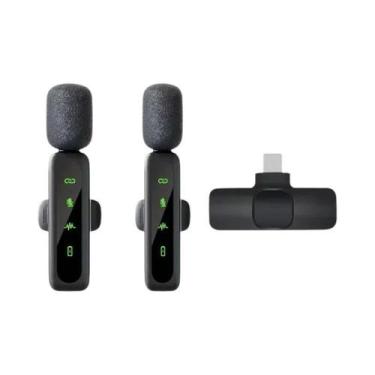 Imagem de Microfone Lavalier Sem Fio Recarregável 80mAh Clip-On Para Podcast, St