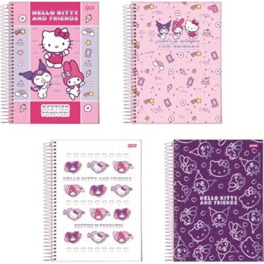 Imagem de Kit de Cadernos, Jandaia, 1 Matéria, Capa Dura, Besties Forever, 80 Folhas, Pacote com 4