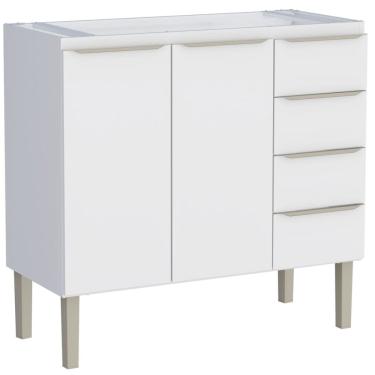 Imagem de Gabinete para Cozinha Aço Flora Branco 1,17m para Pia de 1,20m - P103007 - COZIMAX