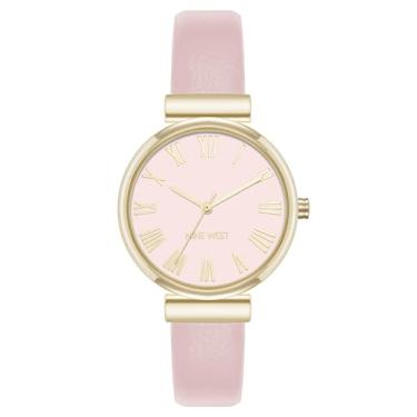 Imagem de Nine West Relógio feminino com pulseira, rosa