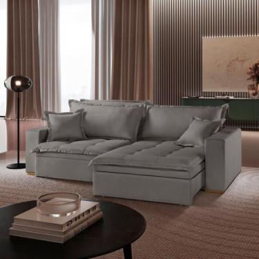 Imagem de Sofá Retrátil com Baú Ref 47 - 2501-b Messina - Luxury Estofados