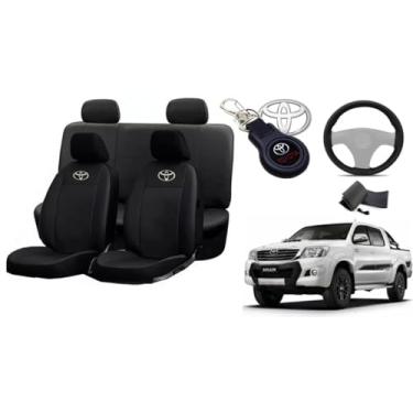 Imagem de Capa de couro para o banco hilux 2016-2019 proteção impermeável