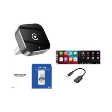 Imagem de Adaptador Wireless CarPlay Para Carros Com Apple CarPlay Com Fio Integ