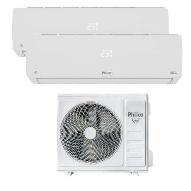 Imagem de Ar Condicionado Bi Split Inverter Philco 18000 BTUs (2X9000) Quente e Frio 220V PAC18QV 