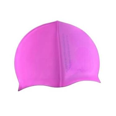 Imagem de Touca De Silicone Para Natação Jovens E Adultos diversas cores (Rosa)