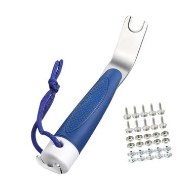 Imagem de RNXRZANK Ferramenta de Liberação de Capa de Barco com Ferramenta de Encaixe Antiderrapante para de Barco, Tendas, Lonas E Lonas, Azul com Parafusos