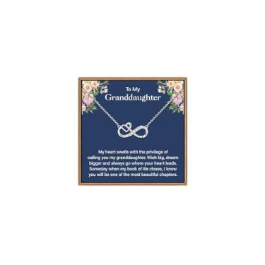 Imagem de IEFLIFE Colar de presente para mulheres – Corrente de prata esterlina 925 banhada a ouro branco 14K com coração infinito para mãe, filha, presente de aniversário para avó, neta, amigas, joias