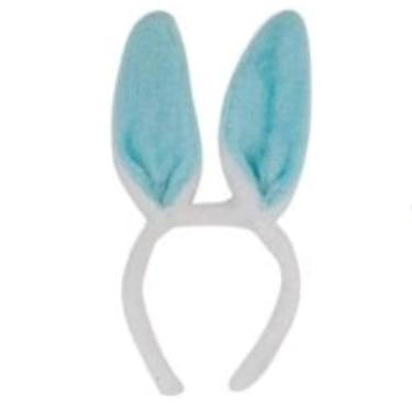 Imagem de Tiara de Páscoa Orelhas de Coelho Felpudo 23cm | Acessório de Fantasia Colorido | Ultramacio e Confortável | para Adultos e Crianças (VERDE)